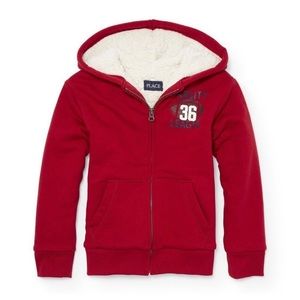 Children’s Place Red Sherpa Hoodie